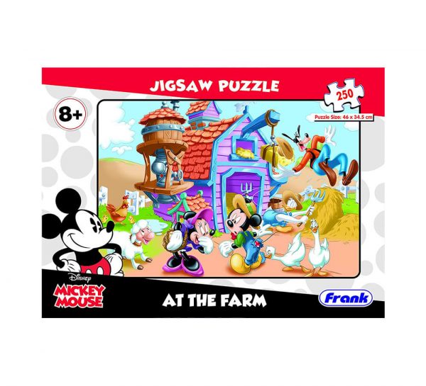 Frank 250 Pieces Jigsaw Puzzle_MickeyMouse-AtTheFarm_cover1