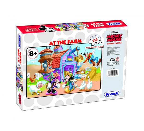 Frank 250 Pieces Jigsaw Puzzle_MickeyMouse-AtTheFarm_cover2