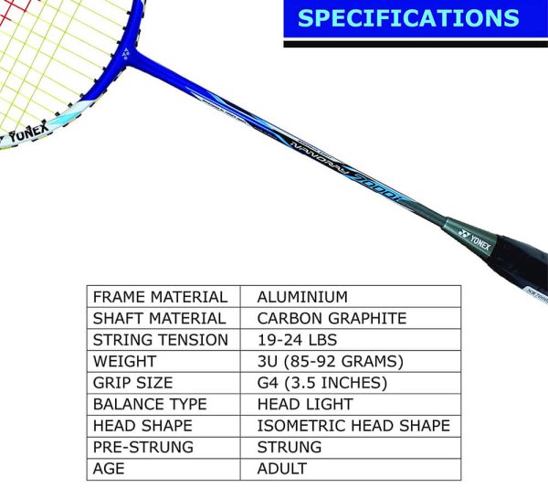 Yonex Nanoray 7000I G4-2U Badminton Racquet_cover1