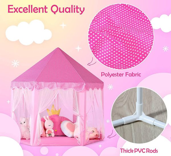 FAIRY TALE TENT Large Durable Princess Castle Tent for Boys Girls