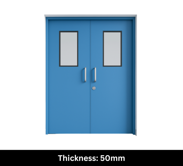 PUF Panel Clean Room Doors-DoubleLeaf-Thickness-50mm