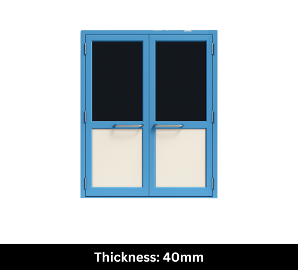 PUF Panel Laboratory Door-Double Leaf-Thickness-40mm