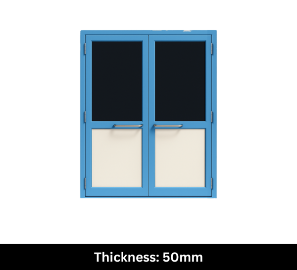 PUF Panel Laboratory Door-Double Leaf-Thickness-50mm